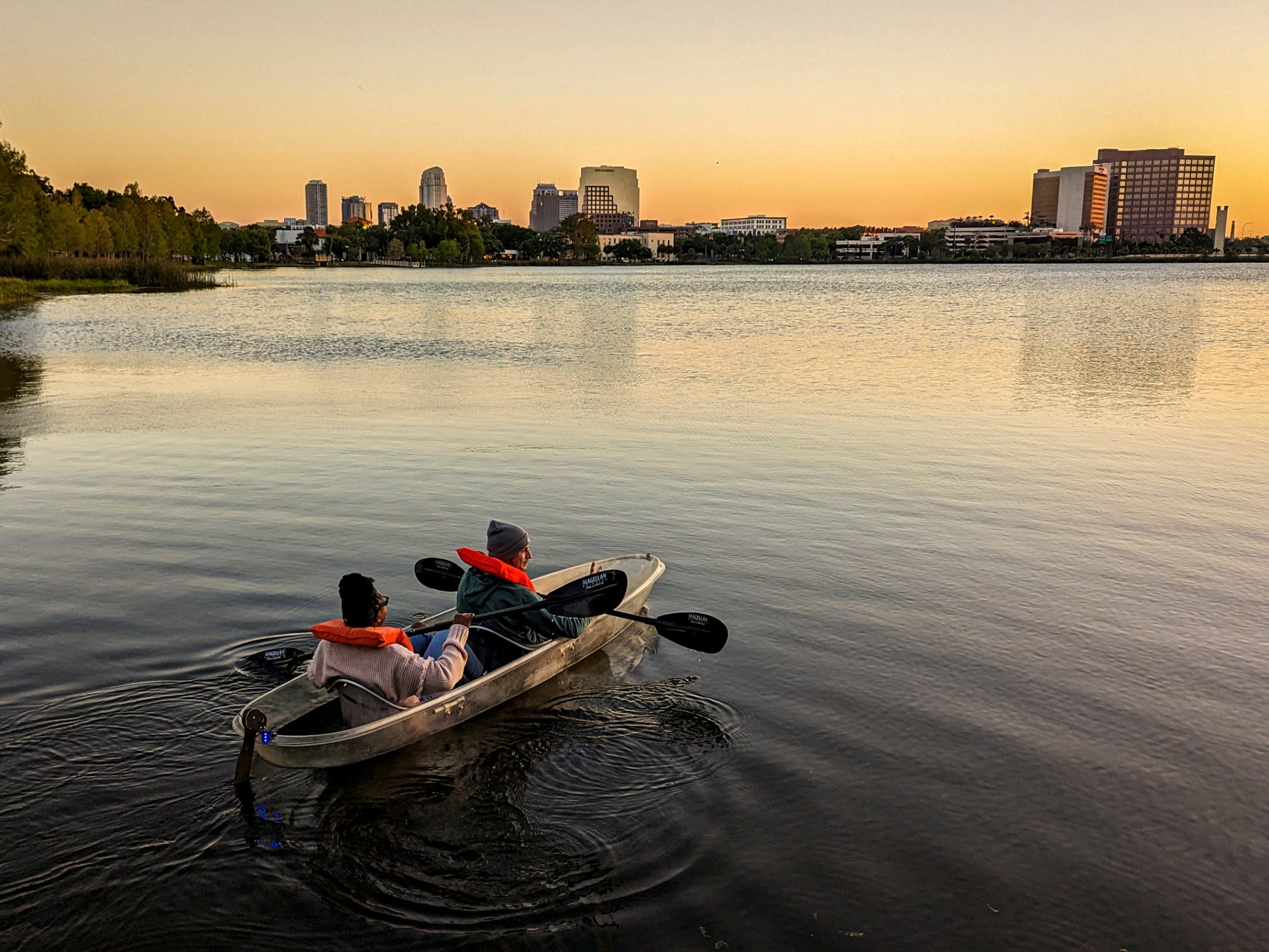 a small boat in a body of water